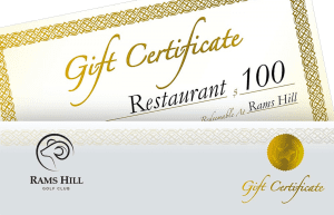 certificados de regalo de rams hill